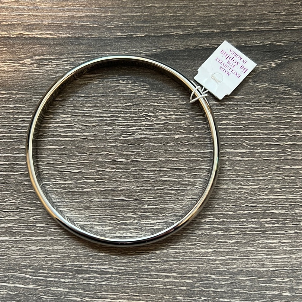 Lia sophia silver bangle
